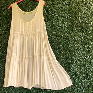90s/ vtg Anthropologie tiered prairie babydoll dress